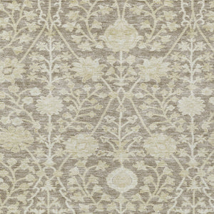 Homeroots 3' Artichoke Green Floral Indoor Outdoor Area Rug - Durable, Washable, Stain-resistant Design 3' X 5' Polyester 603443