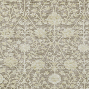 Homeroots 3' Artichoke Green Floral Indoor Outdoor Area Rug - Durable, Washable, Stain-resistant Design 8' X 10' Polyester 603446