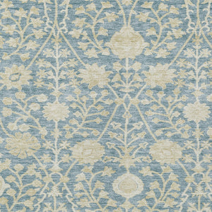 Homeroots 3' Artichoke Green Floral Indoor Outdoor Area Rug - Durable, Washable, Stain-resistant Design 8' X 10' Polyester 603452