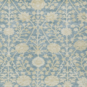 Homeroots 3' Artichoke Green Floral Indoor Outdoor Area Rug - Durable, Washable, Stain-resistant Design 10' X 14' Polyester 603454