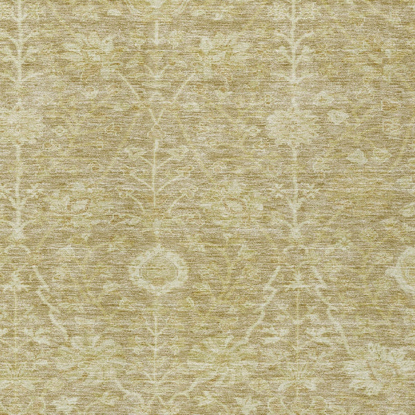 Homeroots 3' Artichoke Green Floral Indoor Outdoor Area Rug - Durable, Washable, Stain-resistant Design 8' X 10' Polyester 603458