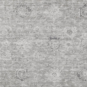 Homeroots 3' Artichoke Green Damask Washable Area Rug - Stylish, Durable Indoor/Outdoor Decor For Any Space 9' X 12' Polyester 603507