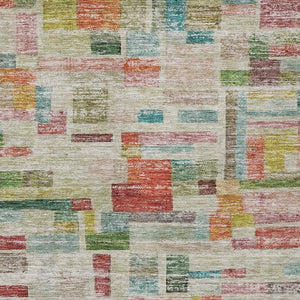 Homeroots 3' Artichoke Green Charcoal & Purple Striped Washable Area Rug For Indoor & Outdoor Spaces 10' X 14' Polyester 603526