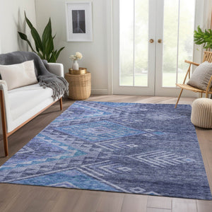 Homeroots 3' Brown And Terra Cotta Southwestern Washable Area Rug For Indoor And Outdoor Spaces 5' X 8' Polyester 603552
