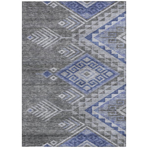 Homeroots 3' Brown And Terra Cotta Southwestern Washable Area Rug For Indoor And Outdoor Spaces 3' X 5' Polyester 603557