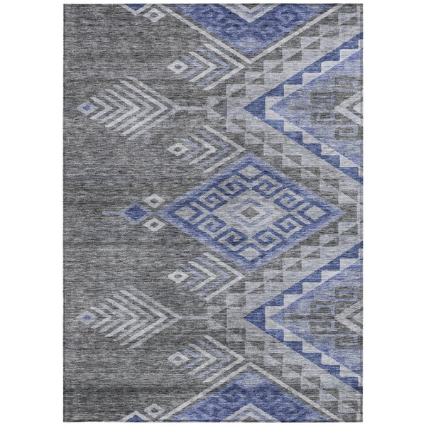 Homeroots 3' Brown And Terra Cotta Southwestern Washable Area Rug For Indoor And Outdoor Spaces 3' X 5' Polyester 603557