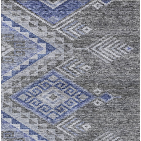 Homeroots 3' Brown And Terra Cotta Southwestern Washable Area Rug For Indoor And Outdoor Spaces 5' X 8' Polyester 603558