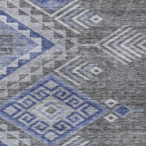 Homeroots 3' Brown And Terra Cotta Southwestern Washable Area Rug For Indoor And Outdoor Spaces 5' X 8' Polyester 603558