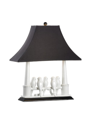 Budgies Lamp White/Cream 60355-WILDWOOD Wildwood