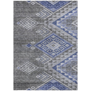Homeroots 3' Brown And Terra Cotta Southwestern Washable Area Rug For Indoor And Outdoor Spaces 8' X 10' Polyester 603560