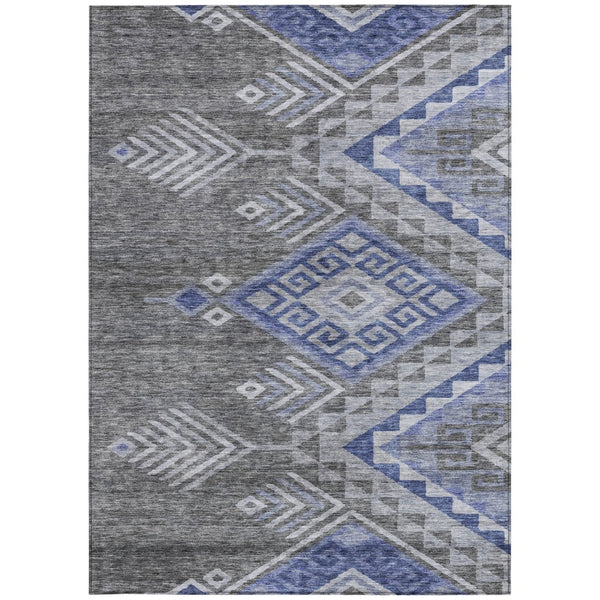 Homeroots 3' Brown And Terra Cotta Southwestern Washable Area Rug For Indoor And Outdoor Spaces 8' X 10' Polyester 603560