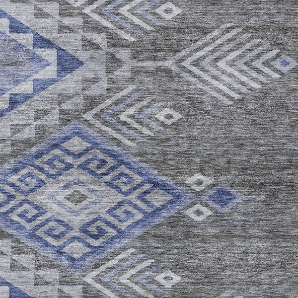 Homeroots 3' Brown And Terra Cotta Southwestern Washable Area Rug For Indoor And Outdoor Spaces 9' X 12' Polyester 603561