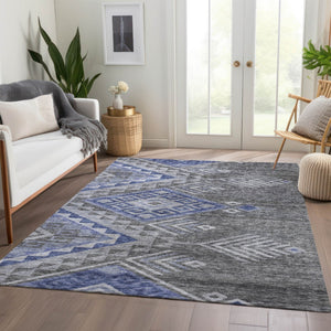Homeroots 3' Brown And Terra Cotta Southwestern Washable Area Rug For Indoor And Outdoor Spaces 10' X 14' Polyester 603562