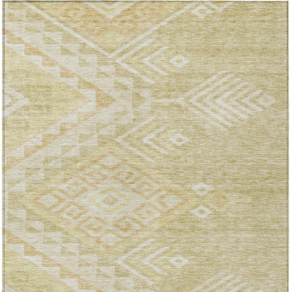 Homeroots 3' Brown And Terra Cotta Southwestern Washable Area Rug For Indoor And Outdoor Spaces 3' X 5' Polyester 603563