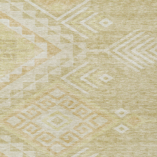 Homeroots 3' Brown And Terra Cotta Southwestern Washable Area Rug For Indoor And Outdoor Spaces 3' X 5' Polyester 603563