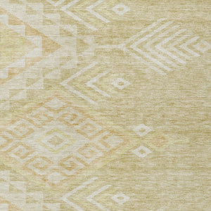 Homeroots 3' Brown And Terra Cotta Southwestern Washable Area Rug For Indoor And Outdoor Spaces 8' X 10' Polyester 603566