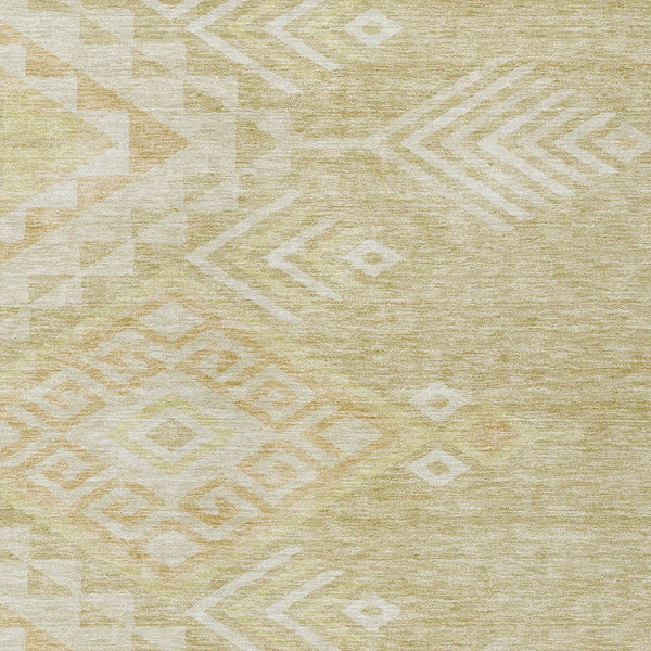 Homeroots 3' Brown And Terra Cotta Southwestern Washable Area Rug For Indoor And Outdoor Spaces 8' X 10' Polyester 603566