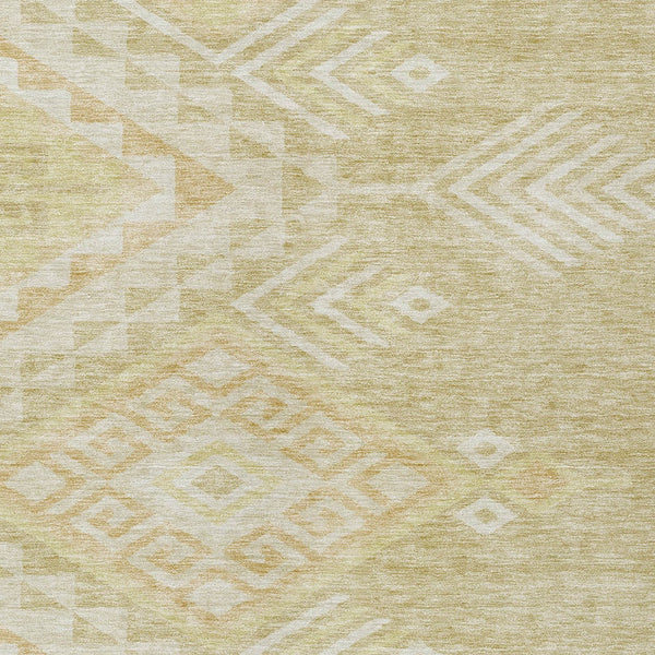 Homeroots 3' Brown And Terra Cotta Southwestern Washable Area Rug For Indoor And Outdoor Spaces 10' X 14' Polyester 603568