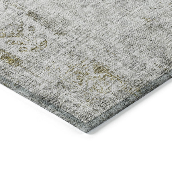 Homeroots 3' Elegant Ivory Blue And Purple Floral Washable Area Rug For Indoor And Outdoor Spaces 8' X 10' Polyester 603578