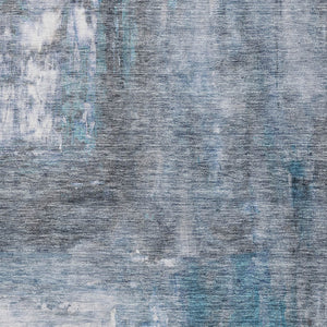 Homeroots 3' Abstract Artichoke Green And Ivory Indoor Outdoor Area Rug – Durable, Washable, Stylish Design 9' X 12' Polyester 603615