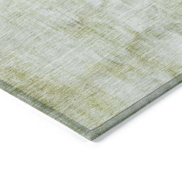 Homeroots 3' Abstract Artichoke Green And Ivory Indoor Outdoor Area Rug – Durable, Washable, Stylish Design 8' X 10' Polyester 603626