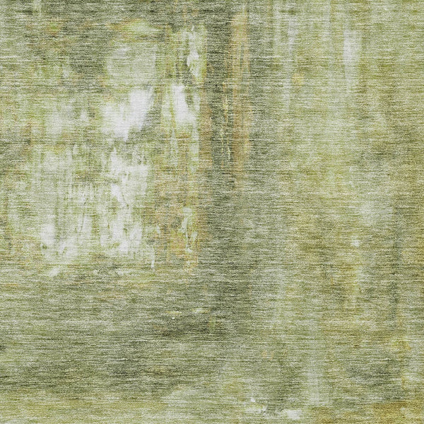 Homeroots 3' Abstract Artichoke Green And Ivory Indoor Outdoor Area Rug – Durable, Washable, Stylish Design 8' X 10' Polyester 603626