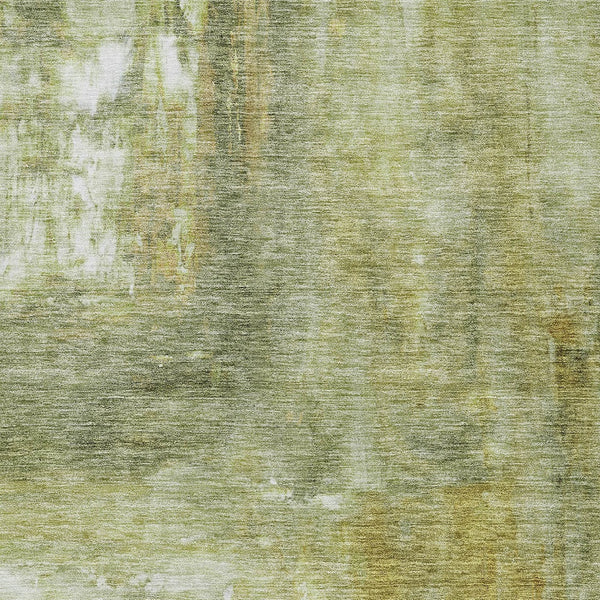 Homeroots 3' Abstract Artichoke Green And Ivory Indoor Outdoor Area Rug – Durable, Washable, Stylish Design 10' X 14' Polyester 603628