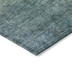 Homeroots 3' Blue Gold And Green Abstract Washable Area Rug - Perfect For Indoor And Outdoor Spaces, Durable Design 3' X 5' Polyester 603629