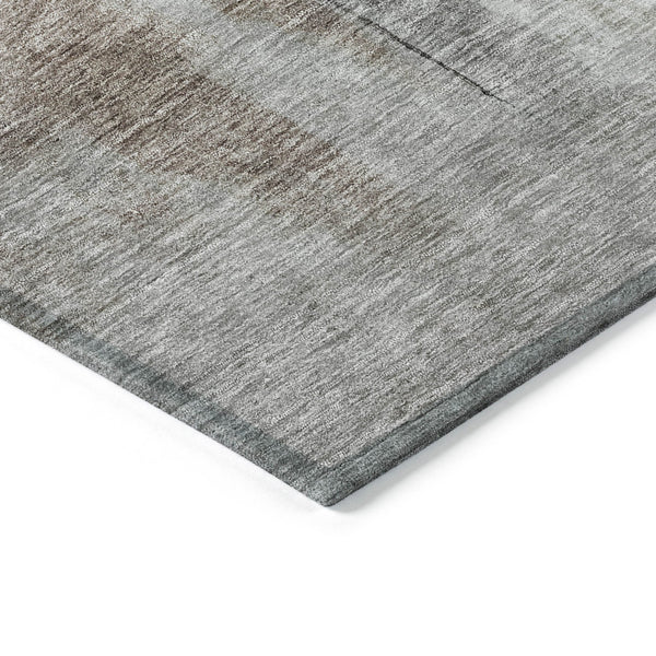 Homeroots 3' Blue Gray And Black Abstract Washable Area Rug For Indoor Outdoor Use – Durable And Stylish Design 3' X 5' Polyester 603647