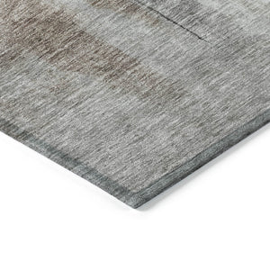 Homeroots 3' Blue Gray And Black Abstract Washable Area Rug For Indoor Outdoor Use – Durable And Stylish Design 8' X 10' Polyester 603650