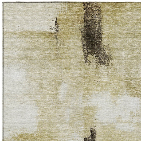 Homeroots 3' Blue Gray And Black Abstract Washable Area Rug For Indoor Outdoor Use – Durable And Stylish Design 3' X 5' Polyester 603659