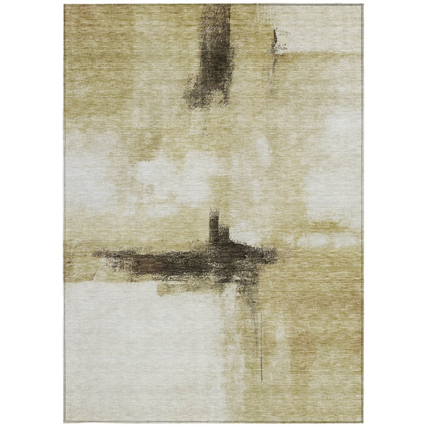 Homeroots 3' Blue Gray And Black Abstract Washable Area Rug For Indoor Outdoor Use – Durable And Stylish Design 8' X 10' Polyester 603662