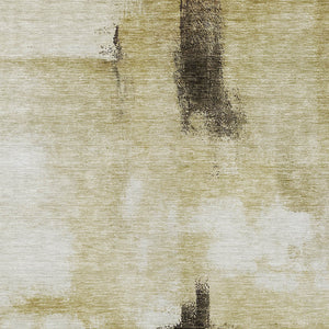 Homeroots 3' Blue Gray And Black Abstract Washable Area Rug For Indoor Outdoor Use – Durable And Stylish Design 8' X 10' Polyester 603662