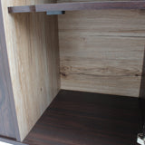 Christopher Knight Home® - Noble House - Nicholas 2-Shelf Walnut Finished Faux Wood Cabinet with Sanremo Oak Interior