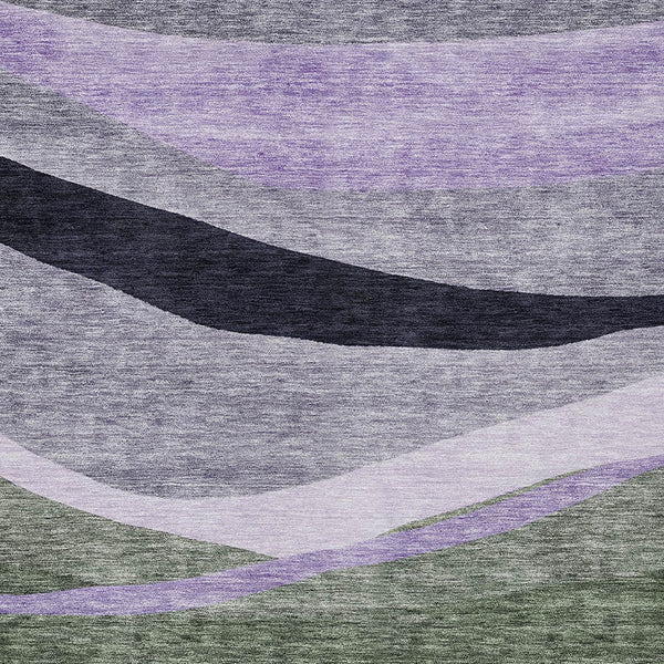 Homeroots 3' Abstract Artichoke Green And Black Area Rug - Washable, Durable, Stylish For Indoor Or Outdoor Use 10' X 14' Polyester 603670