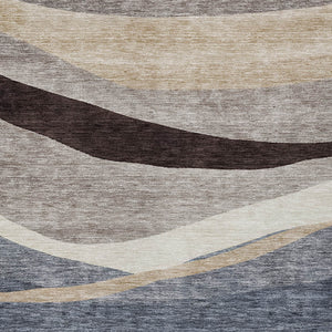 Homeroots 3' Abstract Artichoke Green And Black Area Rug - Washable, Durable, Stylish For Indoor Or Outdoor Use 10' X 14' Polyester 603682