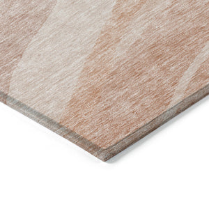 Homeroots 3' Artichoke Green And Ivory Abstract Washable Area Rug For Indoor And Outdoor Spaces, Durable Design 8' Round Polyester 603709