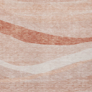 Homeroots 3' Artichoke Green And Ivory Abstract Washable Area Rug For Indoor And Outdoor Spaces, Durable Design 8' X 10' Polyester 603710