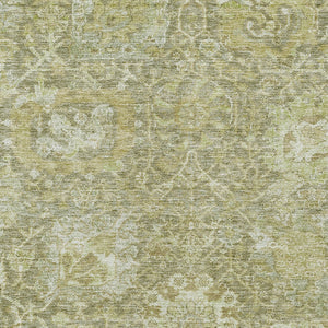 Homeroots 3' Stylish Chocolate And Aqua Damask Washable Area Rug For Indoor And Outdoor Spaces, Durable Design 5' X 8' Polyester 603750