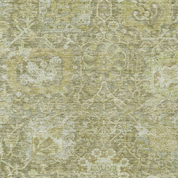 Homeroots 3' Stylish Chocolate And Aqua Damask Washable Area Rug For Indoor And Outdoor Spaces, Durable Design 5' X 8' Polyester 603750