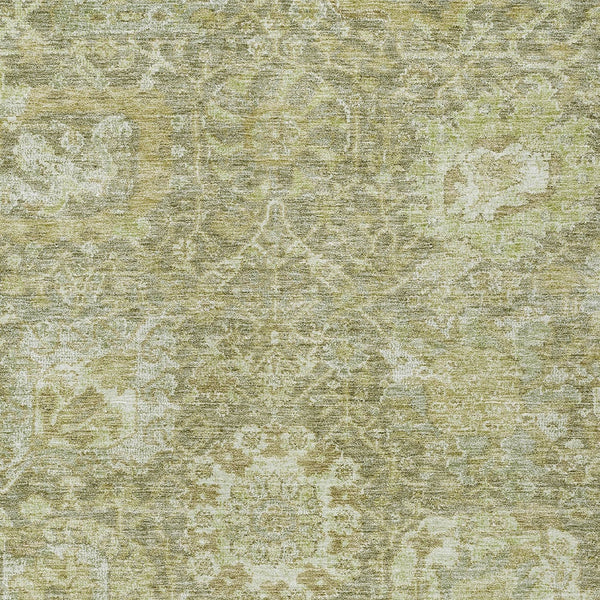 Homeroots 3' Stylish Chocolate And Aqua Damask Washable Area Rug For Indoor And Outdoor Spaces, Durable Design 8' X 10' Polyester 603752