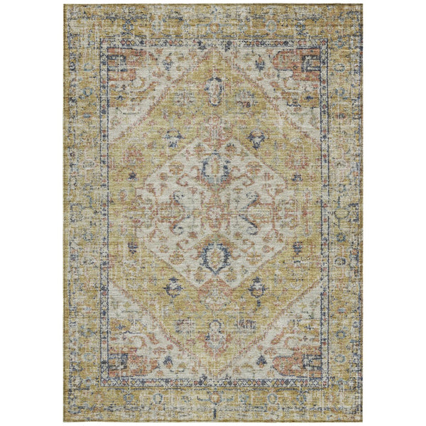 Homeroots 3' Transform Your Space With A Wheat Terra Cotta And Black Oriental Washable Area Rug For Any Setting 9' X 12' Polyester 603801