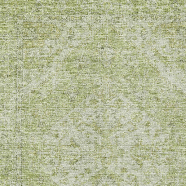 HomeRoots 5' Elegant Sage and Ivory Oriental Indoor Outdoor Area Rug – Durable, Washable, Timeless Design 5' X 8' 603816