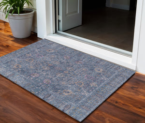 Homeroots 3' Beige Brown And Green Oriental Washable Rug - Perfect For Indoor Or Outdoor Spaces, Durable Design 3' X 5' Polyester 603875