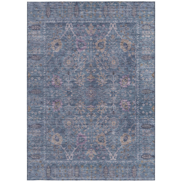 Homeroots 3' Beige Brown And Green Oriental Washable Rug - Perfect For Indoor Or Outdoor Spaces, Durable Design 3' X 5' Polyester 603875