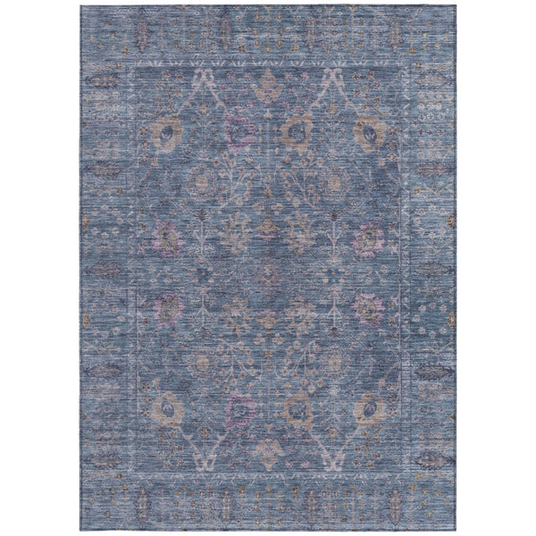 Homeroots 3' Beige Brown And Green Oriental Washable Rug - Perfect For Indoor Or Outdoor Spaces, Durable Design 9' X 12' Polyester 603879