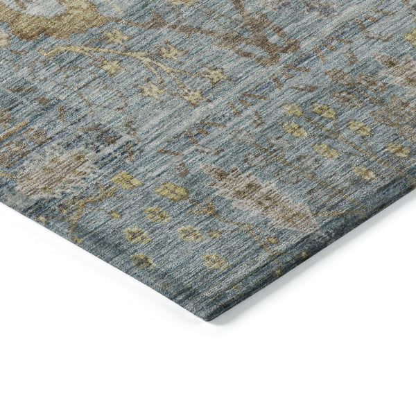 Homeroots 3' Beige Brown And Green Oriental Washable Rug - Perfect For Indoor Or Outdoor Spaces, Durable Design 8' X 10' Polyester 603890