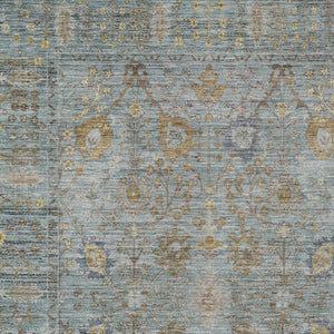 Homeroots 3' Beige Brown And Green Oriental Washable Rug - Perfect For Indoor Or Outdoor Spaces, Durable Design 8' X 10' Polyester 603890