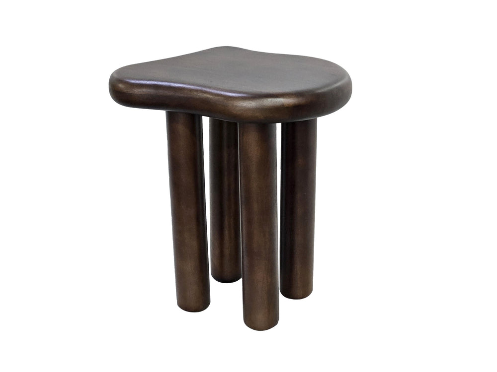 Basset Mirror Camden End Table - Modern Elegance In Solid Wood With Royal Mango Finish For Stylish Living Spaces Brown Wood 6039-lr-220