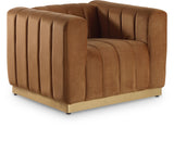 Marlon Saddle Velvet Chair